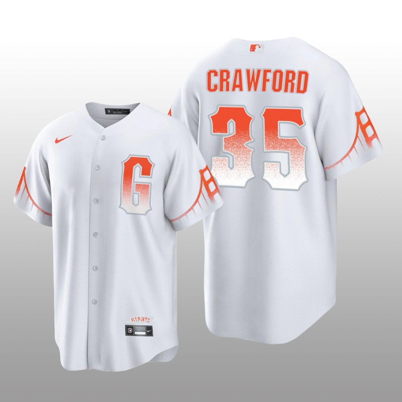 San Francisco Giants Brandon Crawford City Connect Replica White Jersey
