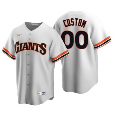 San Francisco Giants Custom White Cooperstown Collection Home Jersey