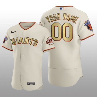 San Francisco Giants Custom World Series Champions 2010 Cream Gold Jersey