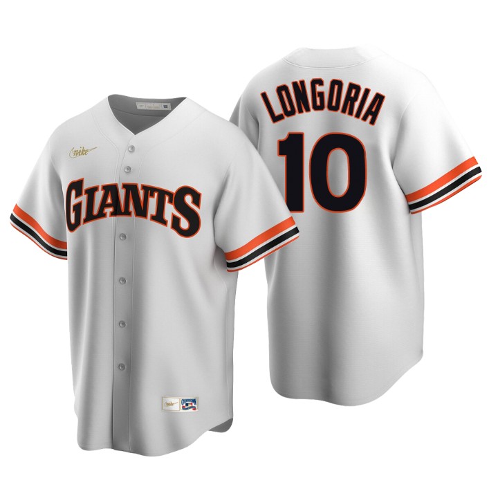 San Francisco Giants Evan Longoria White Cooperstown Collection Home Jersey
