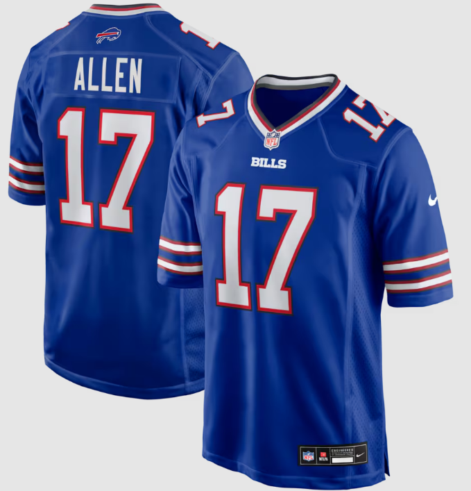 Buffalo Bills Josh Allen Nike Royal