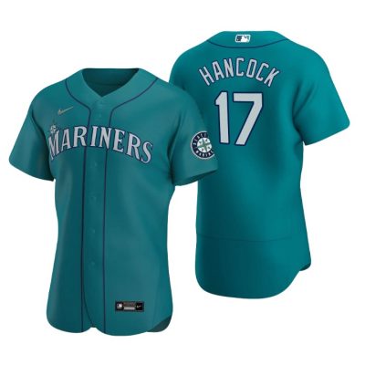 Seattle Mariners Emerson Hancock Aqua Authentic 2020 MLB Draft Alternate Jersey