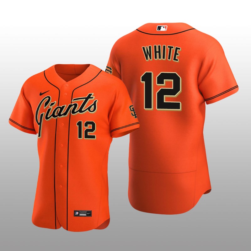 Seattle Mariners Evan White Orange Alternate 2020 Alternate Jersey