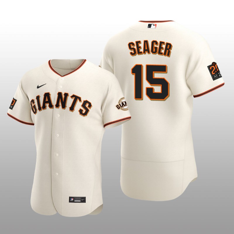 Seattle Mariners Kyle Seager Cream Home 2025 Alternate Team Logo Jersey