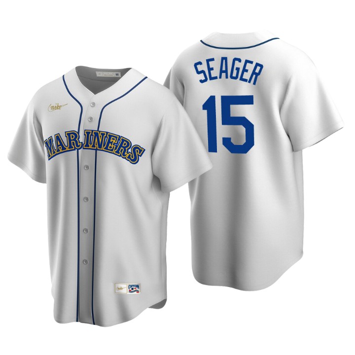 Seattle Mariners Kyle Seager White Cooperstown Collection Home Jersey