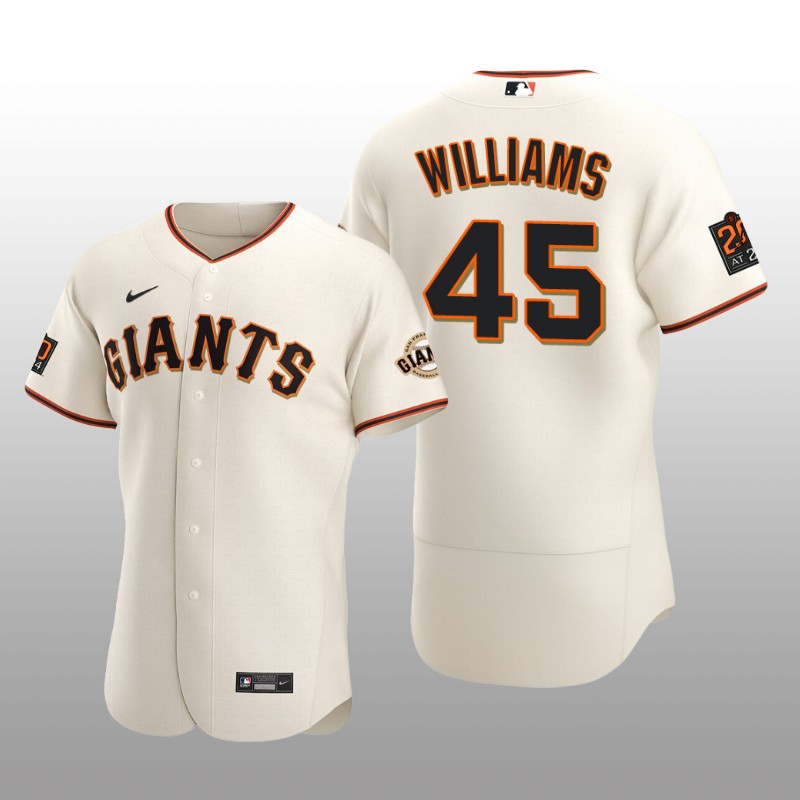 Seattle Mariners Taylor Williams Cream Home 2027 Alternate Team Logo Jersey
