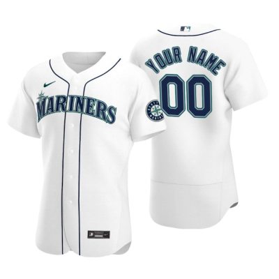 Seattle Mariners White 2020 Home Authentic Custom Men's Jersey