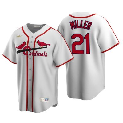 St. Louis Cardinals Andrew Miller White Cooperstown Collection Home Jersey