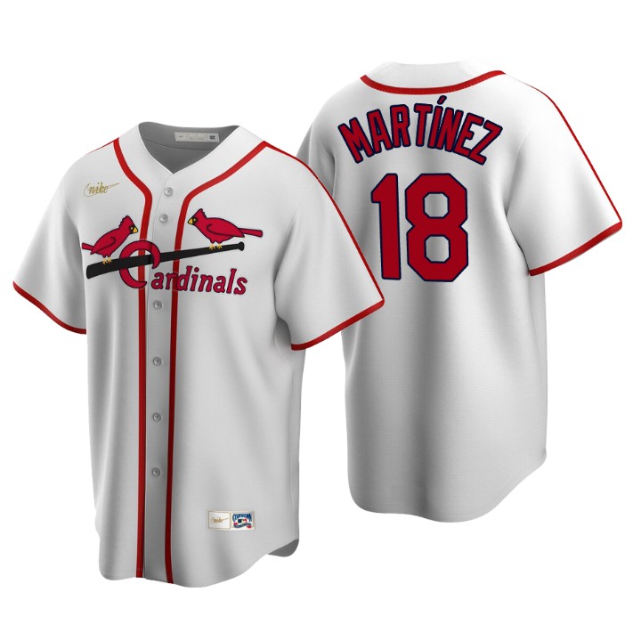 St. Louis Cardinals Carlos Martinez White Cooperstown Collection Home Jersey