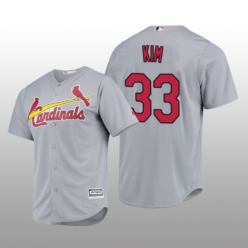 St. Louis Cardinals Kwang-hyun Kim Cool Base Road Official Player Gray Jersey