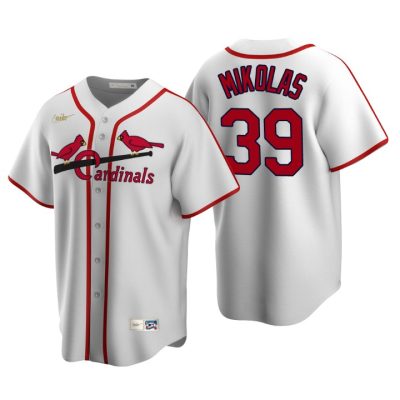 St. Louis Cardinals Miles Mikolas White Cooperstown Collection Home Jersey