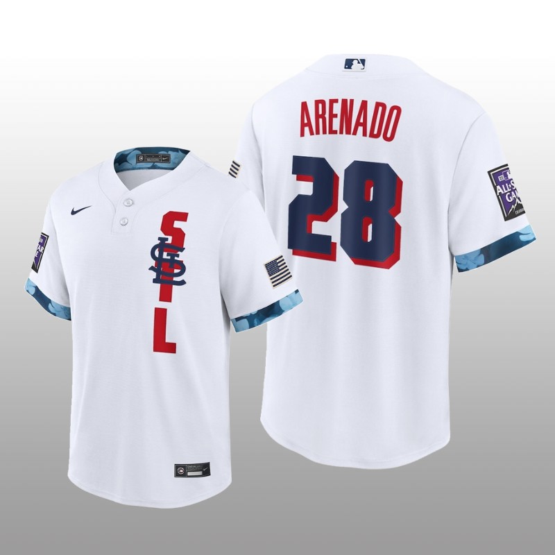 St. Louis Cardinals Nolan Arenado MLB All-Star Game Replica White Jersey