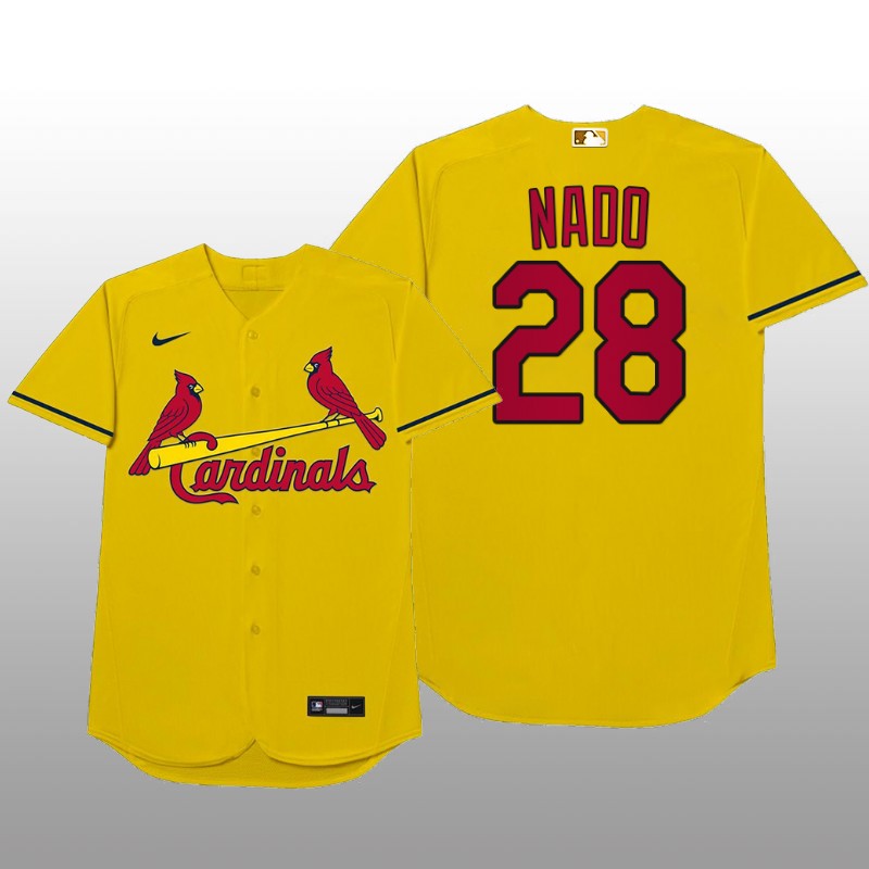 St. Louis Cardinals Nolan Arenado MLB Players Weekend Nickname Yellow Jersey