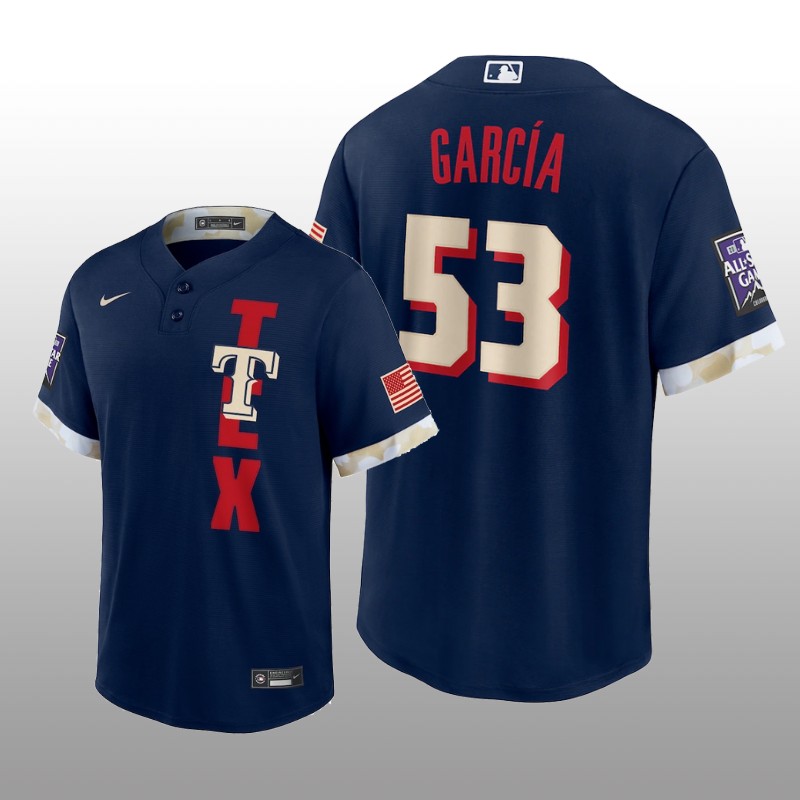 Texas Rangers Adolis Garcia MLB All-Star Game Replica Navy Jersey
