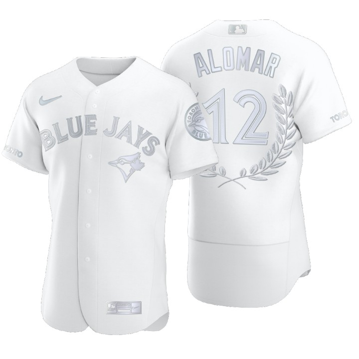 Toronto Blue Jays Roberto Alomar White Awards Collection Retirement Jersey