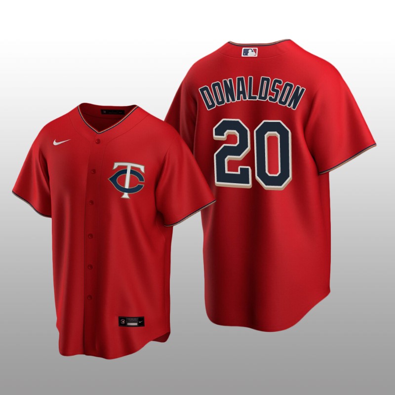 Twins Josh Donaldson Men's Jersey Red Alternate Nike Replica