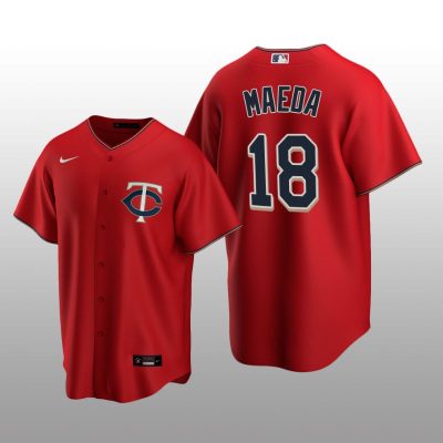 Twins Kenta Maeda Men's Jersey Red Alternate Nike Replica