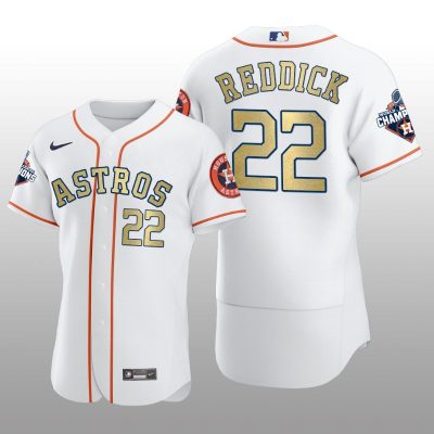 White 2017 World Series Champions Josh Reddick Houston Astros Jersey