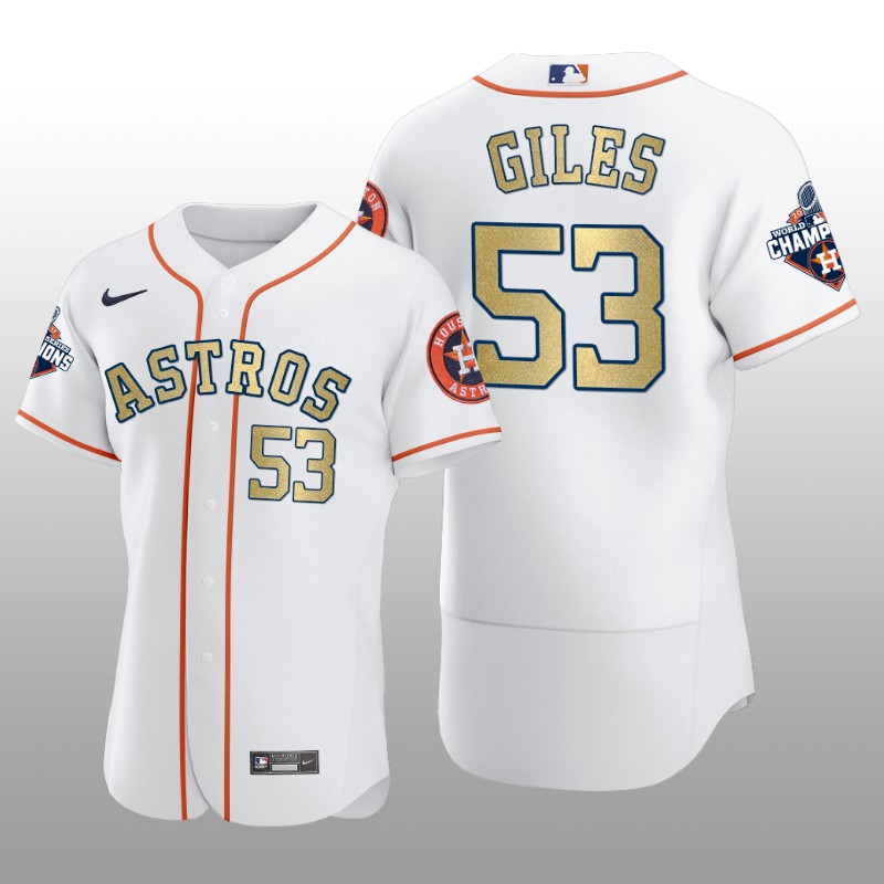 White 2017 World Series Champions Ken Giles Houston Astros Jersey