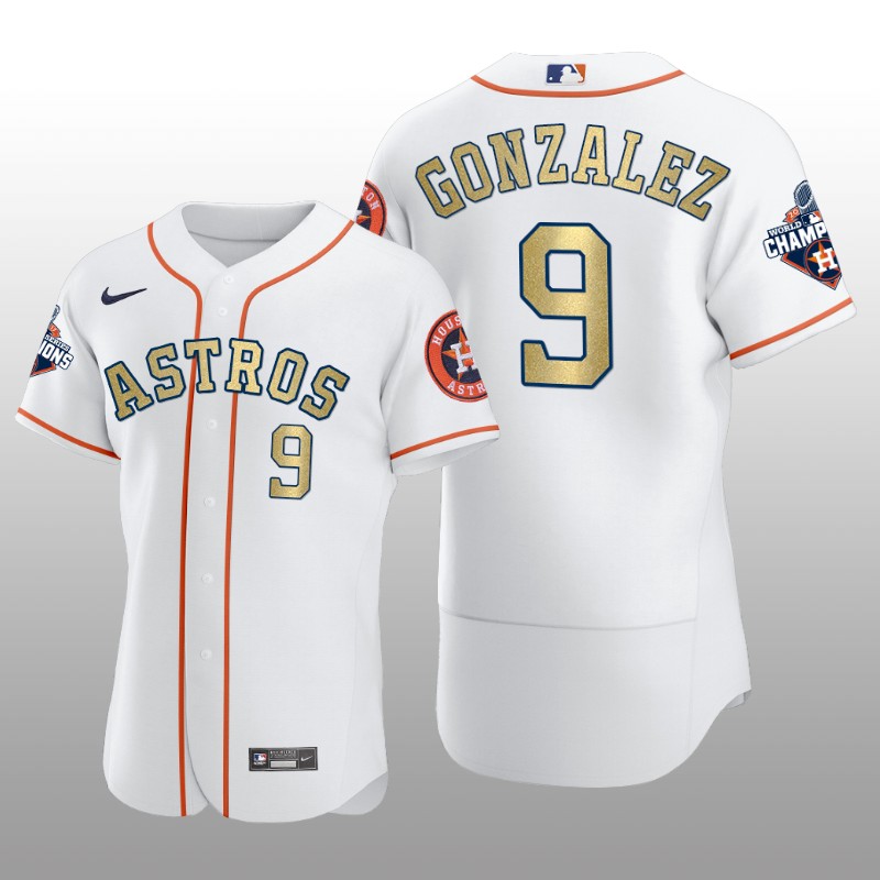 White 2017 World Series Champions Marwin Gonzalez Houston Astros Jersey