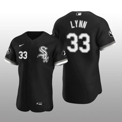 White Sox Lance Lynn MR Patch Authentic Alternate Black Jersey