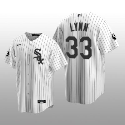 White Sox Lance Lynn MR Patch Replica White Black Jersey
