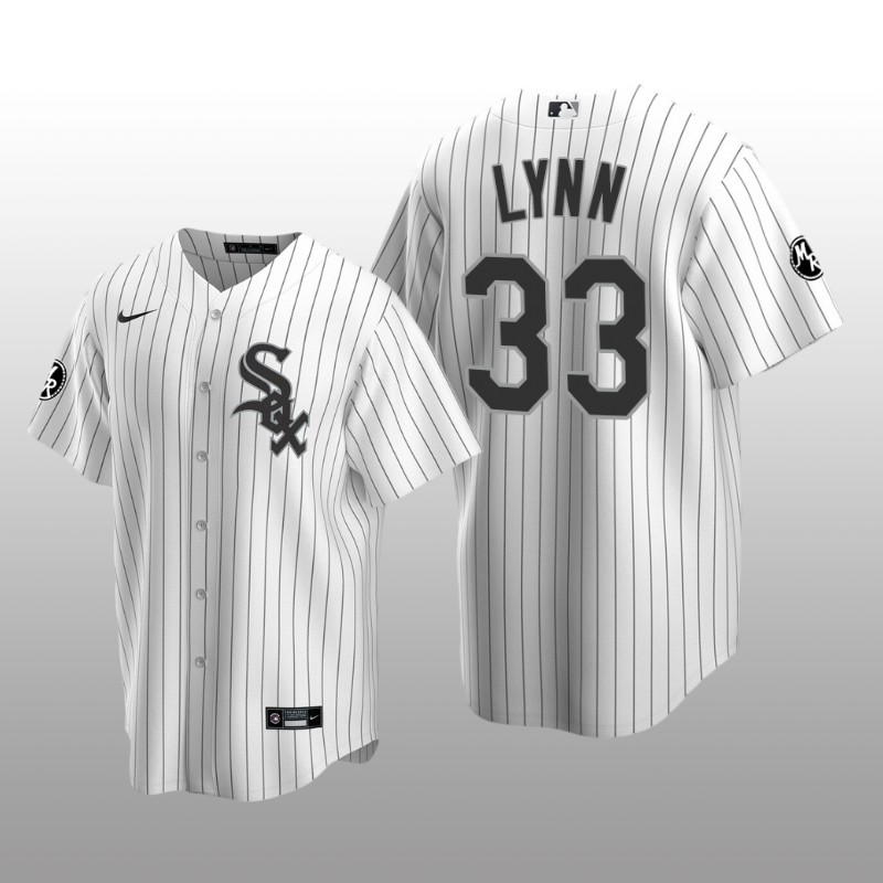 White Sox Lance Lynn MR Patch Replica White Black Jersey