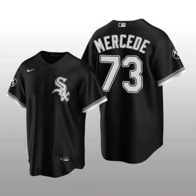 White Sox MR Patch Yermin Mercedes Replica Black Alternate Jersey