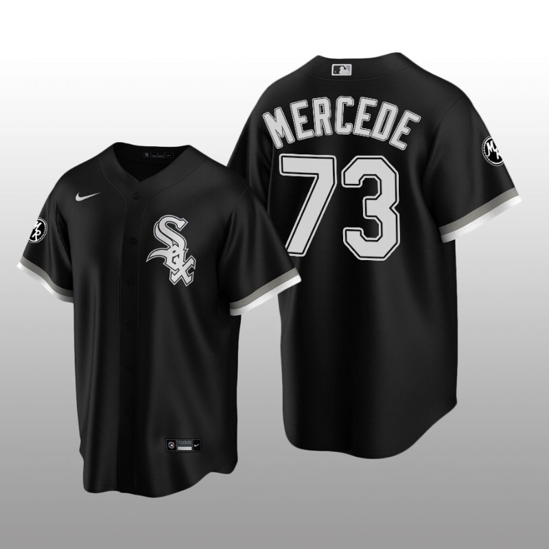 White Sox MR Patch Yermin Mercedes Replica Black Alternate Jersey
