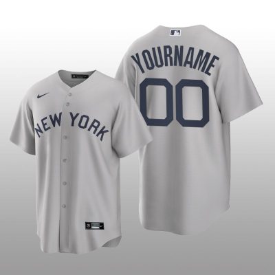 Yankees Custom Field of Dreams Replica Gray Jersey