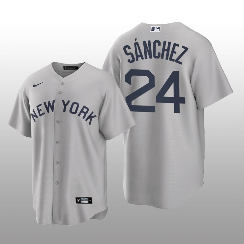 Yankees Gary Sanchez Field of Dreams Replica Gray Jersey