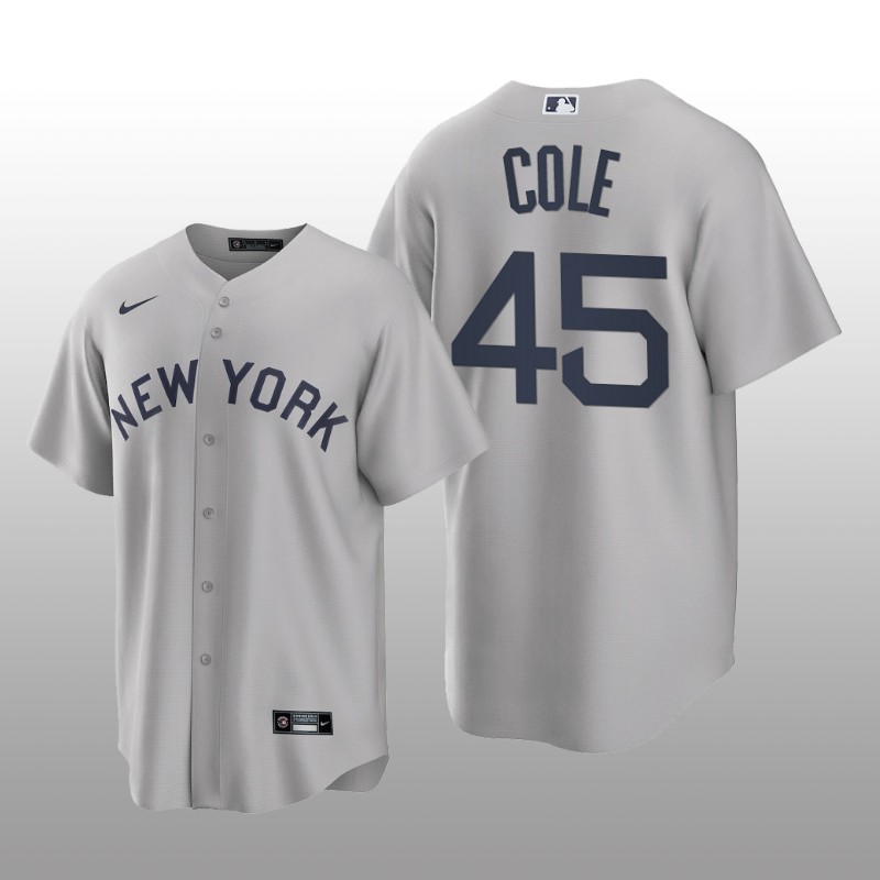 Yankees Gerrit Cole Field of Dreams Replica Gray Jersey
