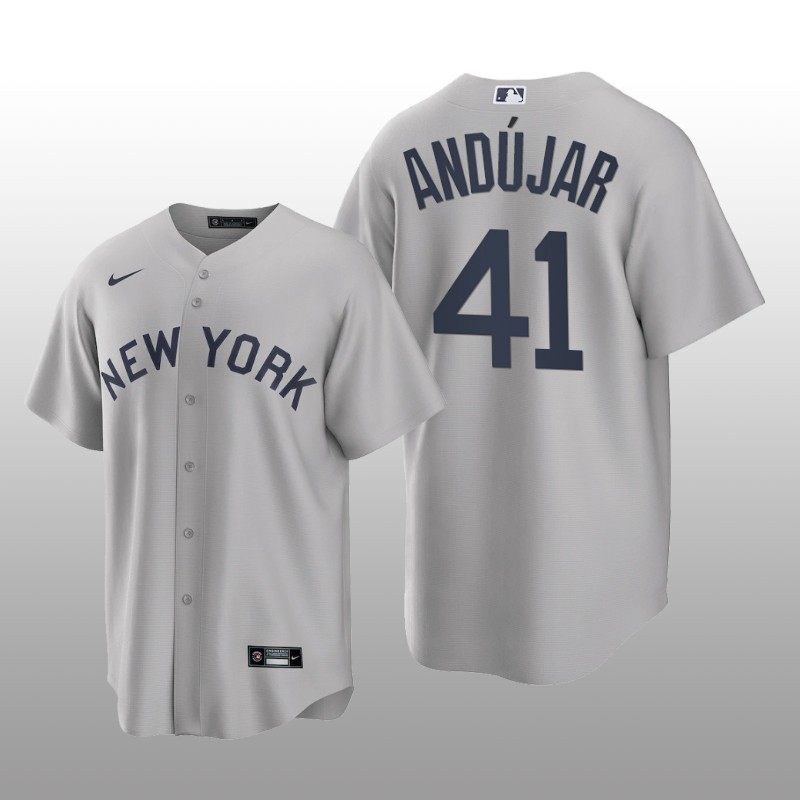 Yankees Miguel Andujar Field of Dreams Replica Gray Jersey