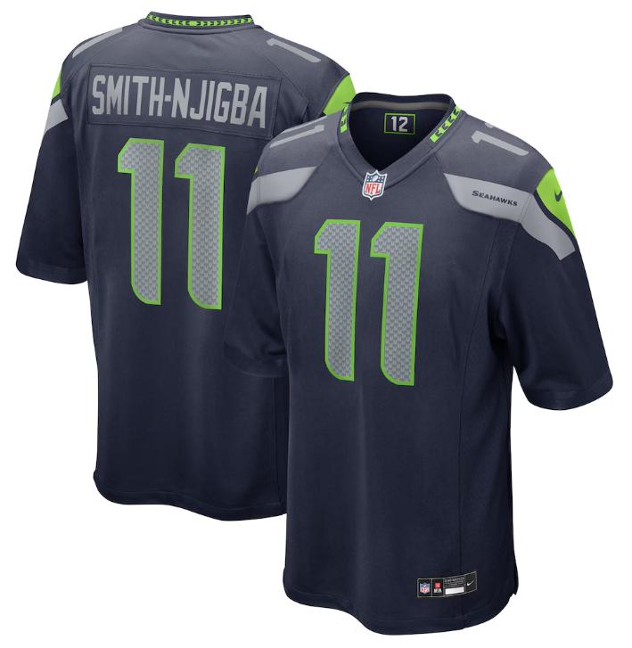 Jaxon Smith-Njigba #11 Seattle Seahawks Nike Alternate Game Jersey - Navy