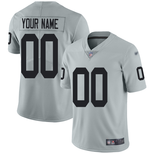 Las Vegas Raiders Custom Nike White Team Logo Vapor Limited NFL Jersey