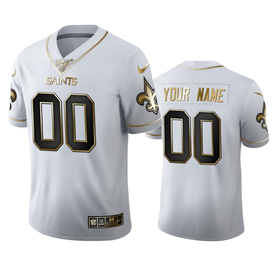 Cleveland Browns Custom Men's Nike Black Golden Limited NFL 100 Jersey