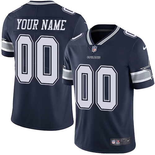 Nike Dallas Cowboys Customized Navy Blue Team Color Stitched Vapor Untouchable Limited Youth NFL Jersey