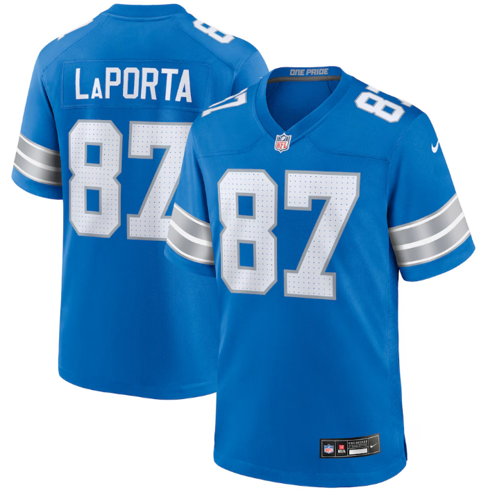 Nike Amon-Ra St. Brown Blue Detroit Lions #87 Vapor F.U.S.E. Limited Jersey