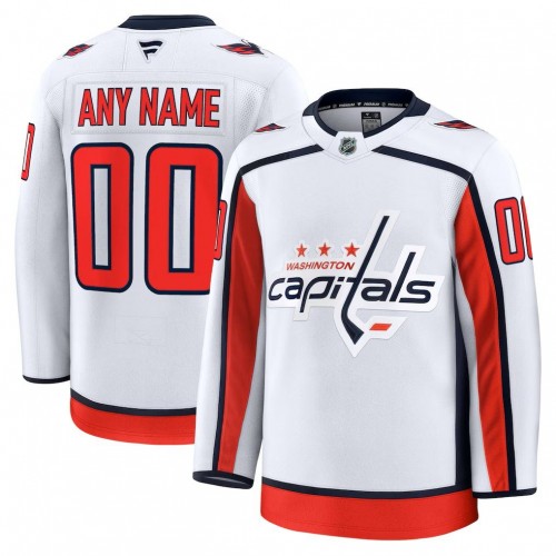 Washington Capitals Away Premium Custom Jersey - White