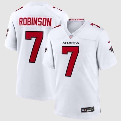 Bijan Robinson #7 Atlanta Falcons Nike White Jersey