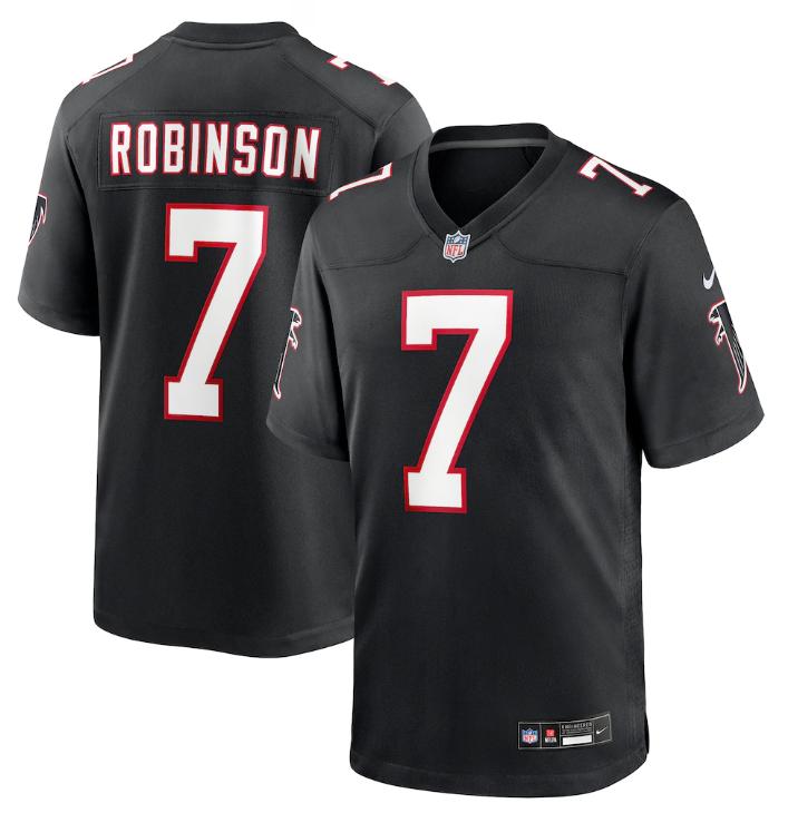 Bijan Robinson #7 Atlanta Falcons Nike Black Jersey