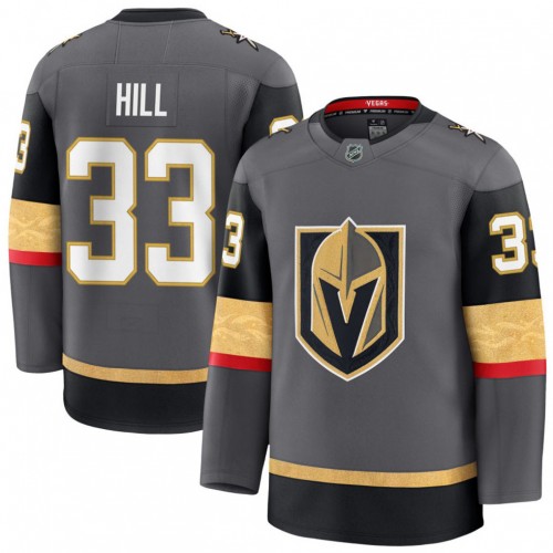 Adin Hill Men's Vegas Golden Knights Gray Alternate Premium Jersey