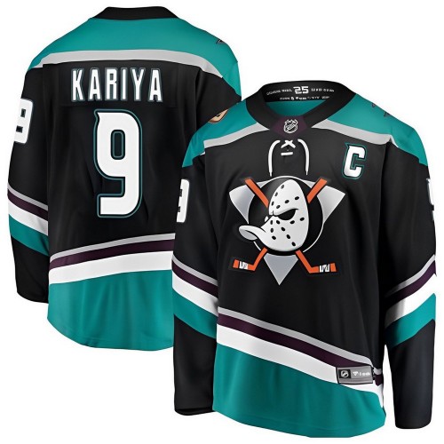 Anaheim Ducks Paul Kariya Green Alternate Premium Jersey