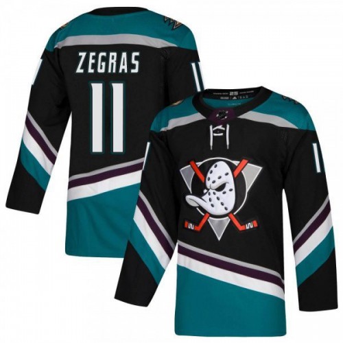 Anaheim Ducks Trevor Zegras Green Alternate Premium Jersey