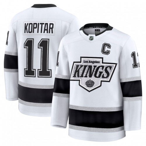 Anze Kopitar Men's Los Angeles Kings White Away Premium Jersey