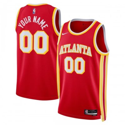 Atlanta Hawks Nike Unisex Swingman Custom Jersey Red