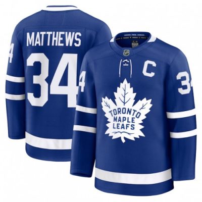 Auston Matthews Men's Toronto Maple Leafs Blue Home Premium Jersey