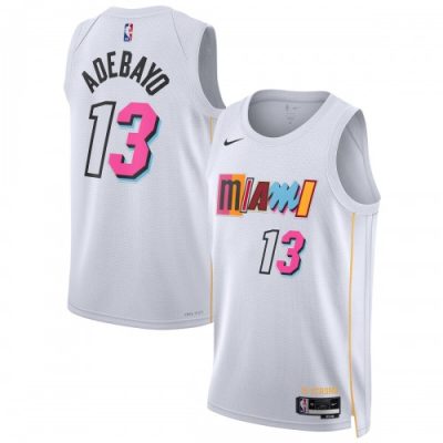 Bam Adebayo Miami Heat Nike Unisex Swingman Jersey - Hardwood Classics - White