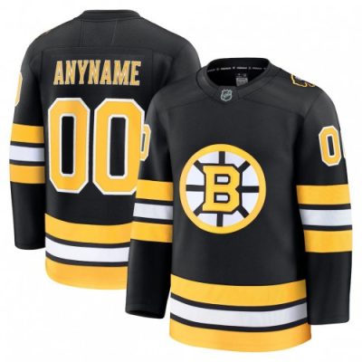Boston Bruins Home Premium Custom Jersey - Black