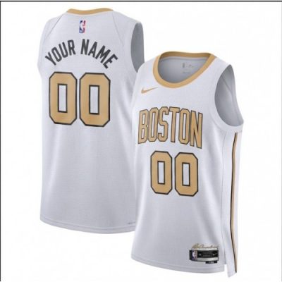 Boston Celtics Nike Unisex 2025/26 White Swingman Custom Jersey - Hardwood Classics